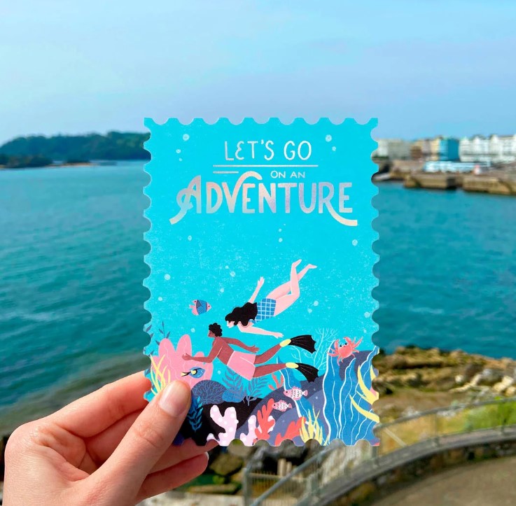 Papergang 'Just Keep Swimming' Stationery Box