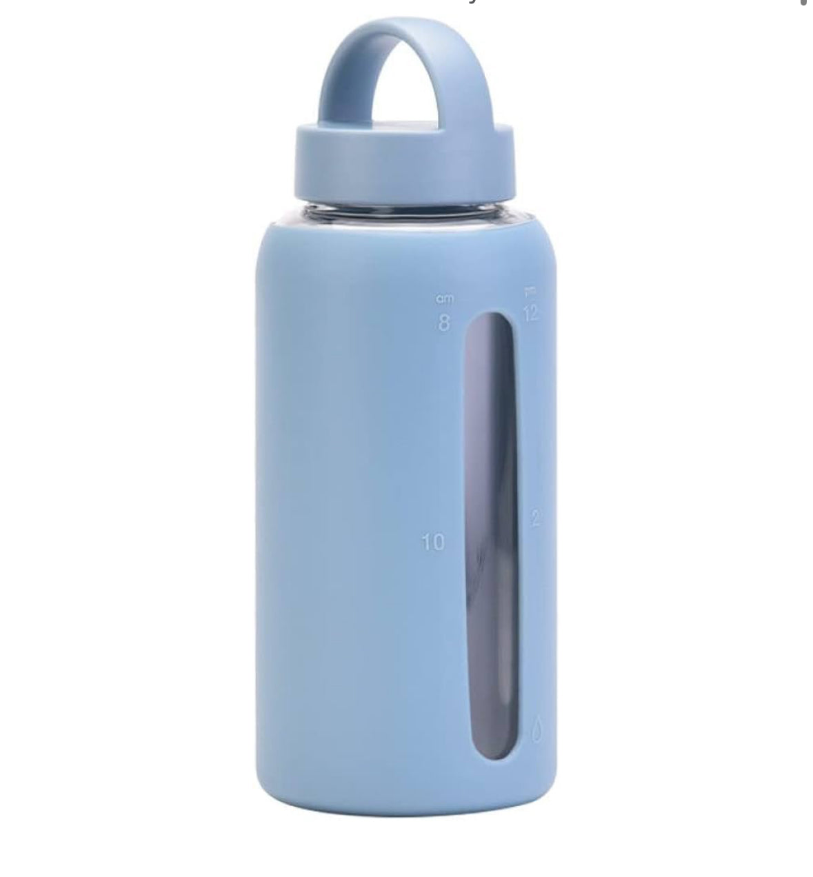 Hydration Glass Water bottle with Silicon Sleeve
