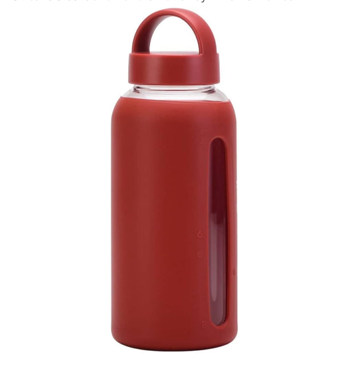 Hydration Glass Water bottle with Silicon Sleeve