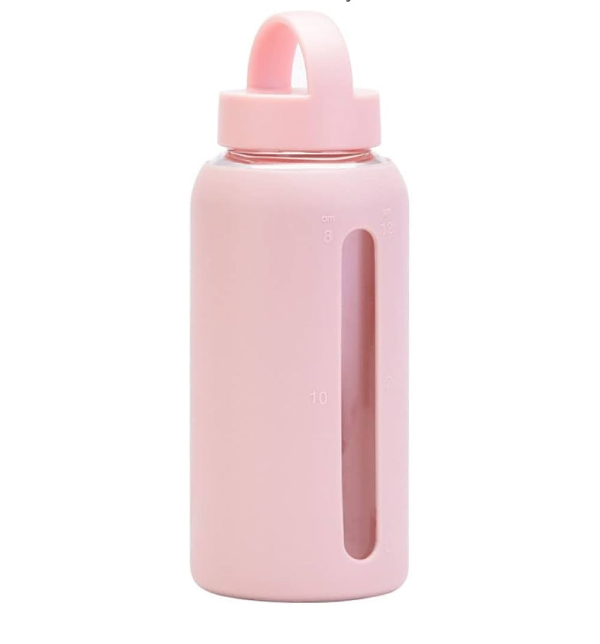 Hydration Glass Water bottle with Silicon Sleeve