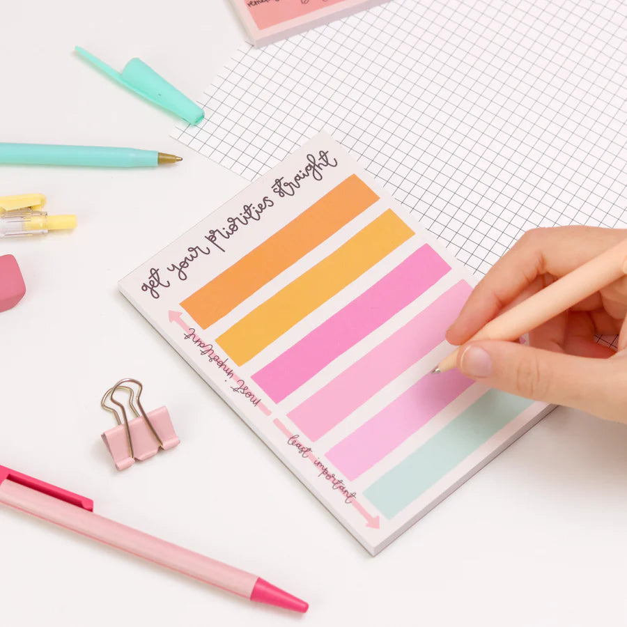 A6 Notepad - Get Your Priorities Straight