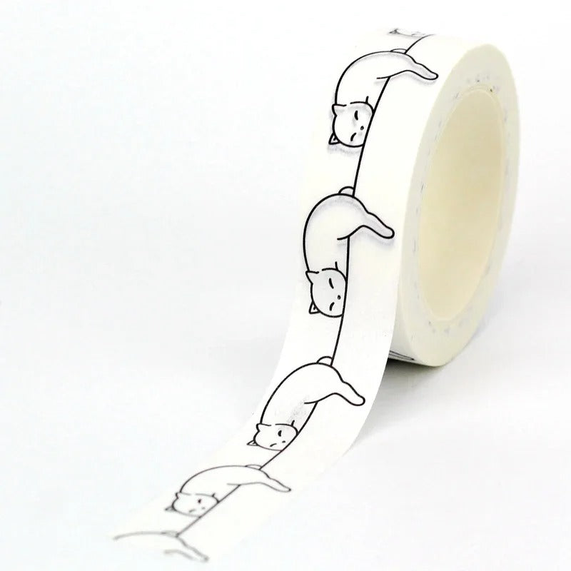 10M Sleeping cat washi tape