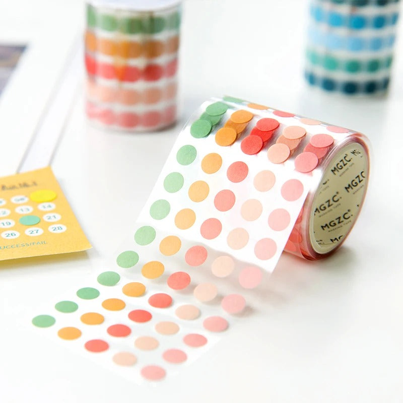 Polka Dots Decorative Adhesive Washi Tape