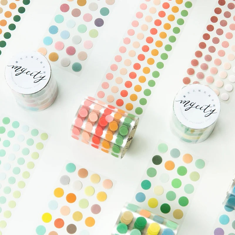 Polka Dots Decorative Adhesive Washi Tape