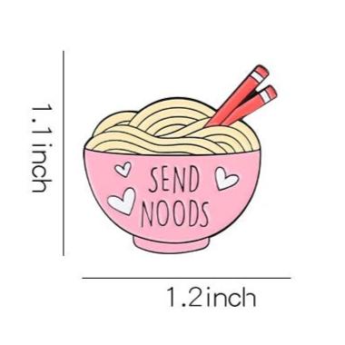 Send Noods | Metal Enamel Pin