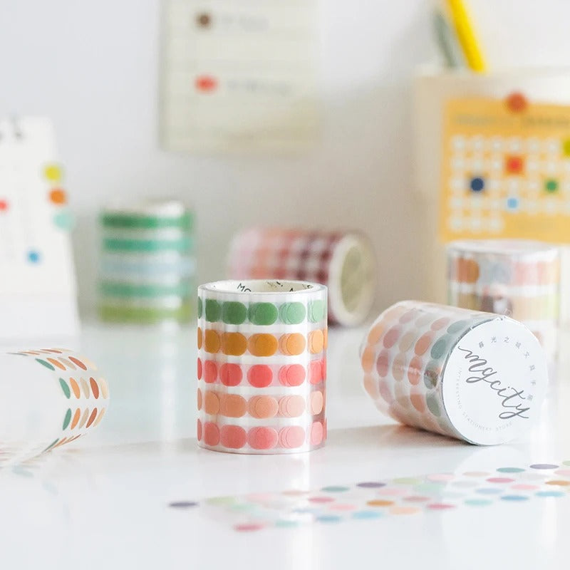 Polka Dots Decorative Adhesive Washi Tape