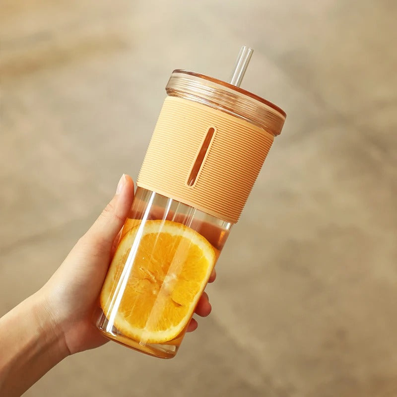 Tumbler with Straw and Lid - Clear Acrylic Tumbler | Double Walled Insulated Reusable Plastic