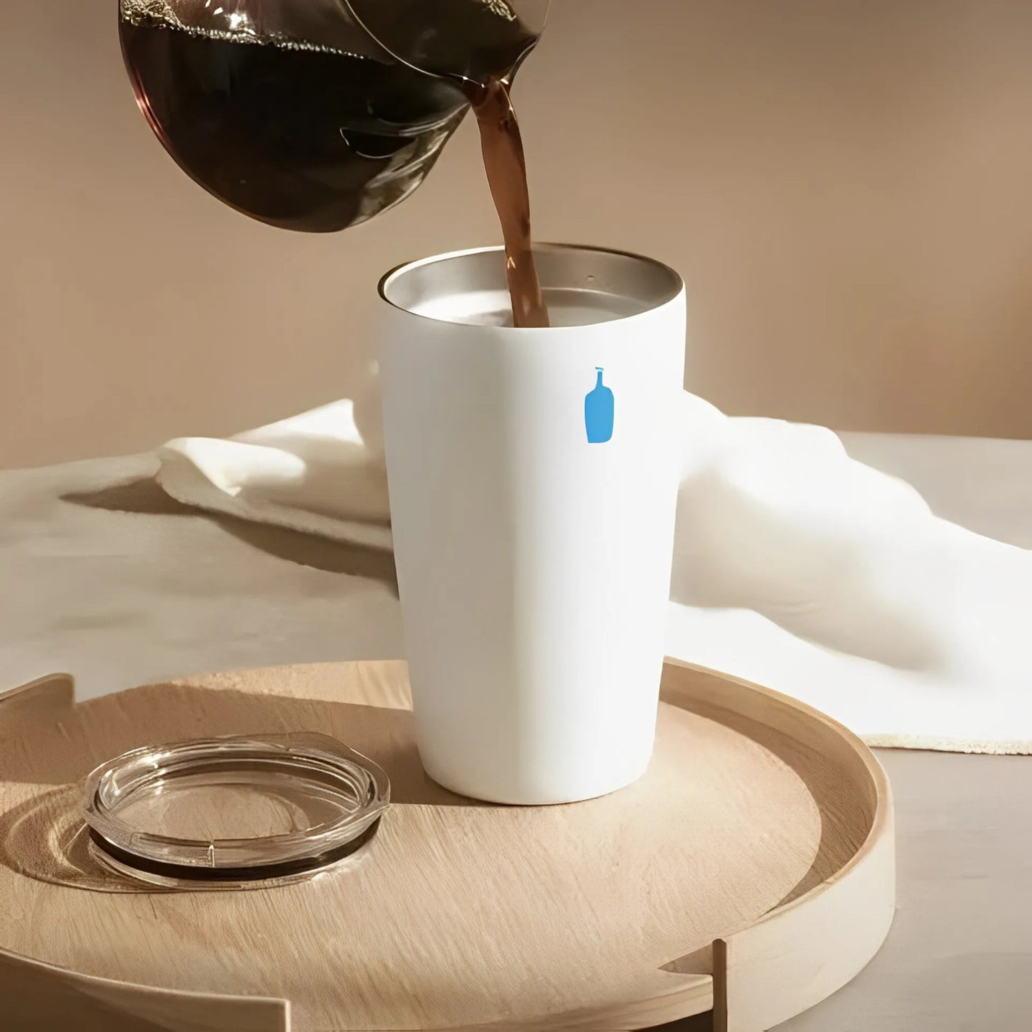 Blue Bottle Commuter Cup | White Stainless Steel Cup