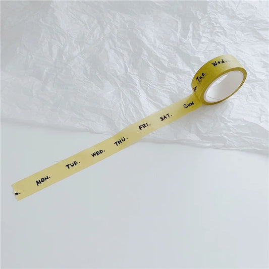 Days name washi tape