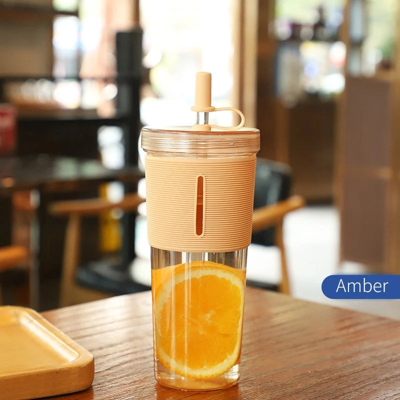Tumbler with Straw and Lid - Clear Acrylic Tumbler | Double Walled Insulated Reusable Plastic