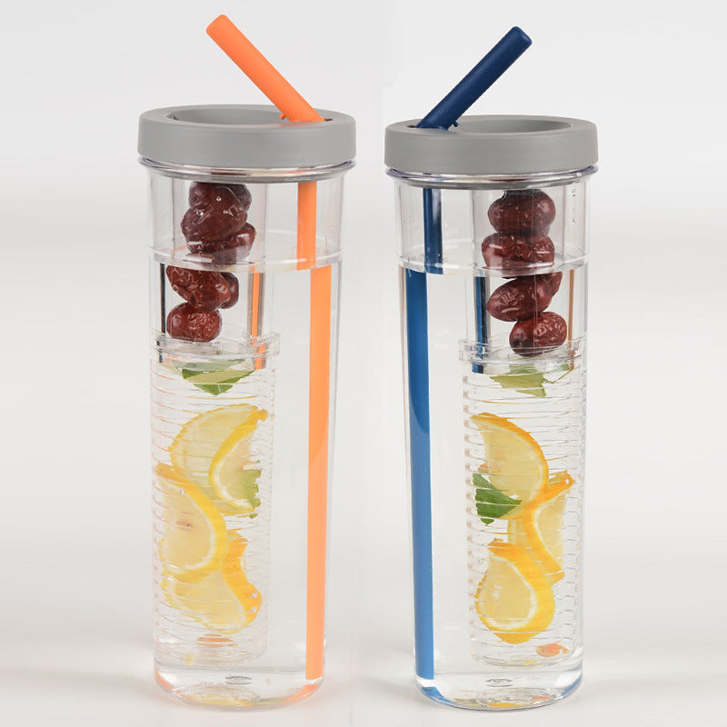 Fruit infuser water bottle