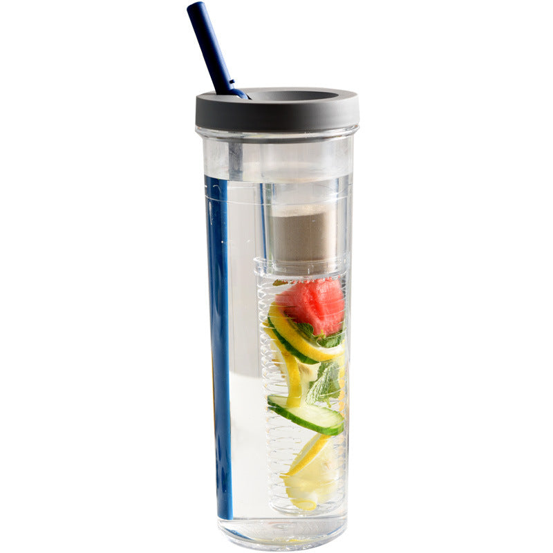 Fruit infuser water bottle