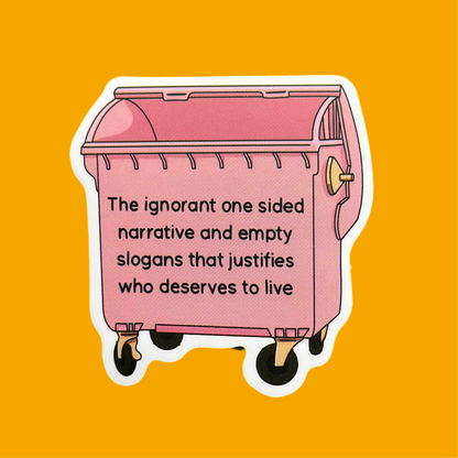 One Sided Narrative | Matte Finish Sticker