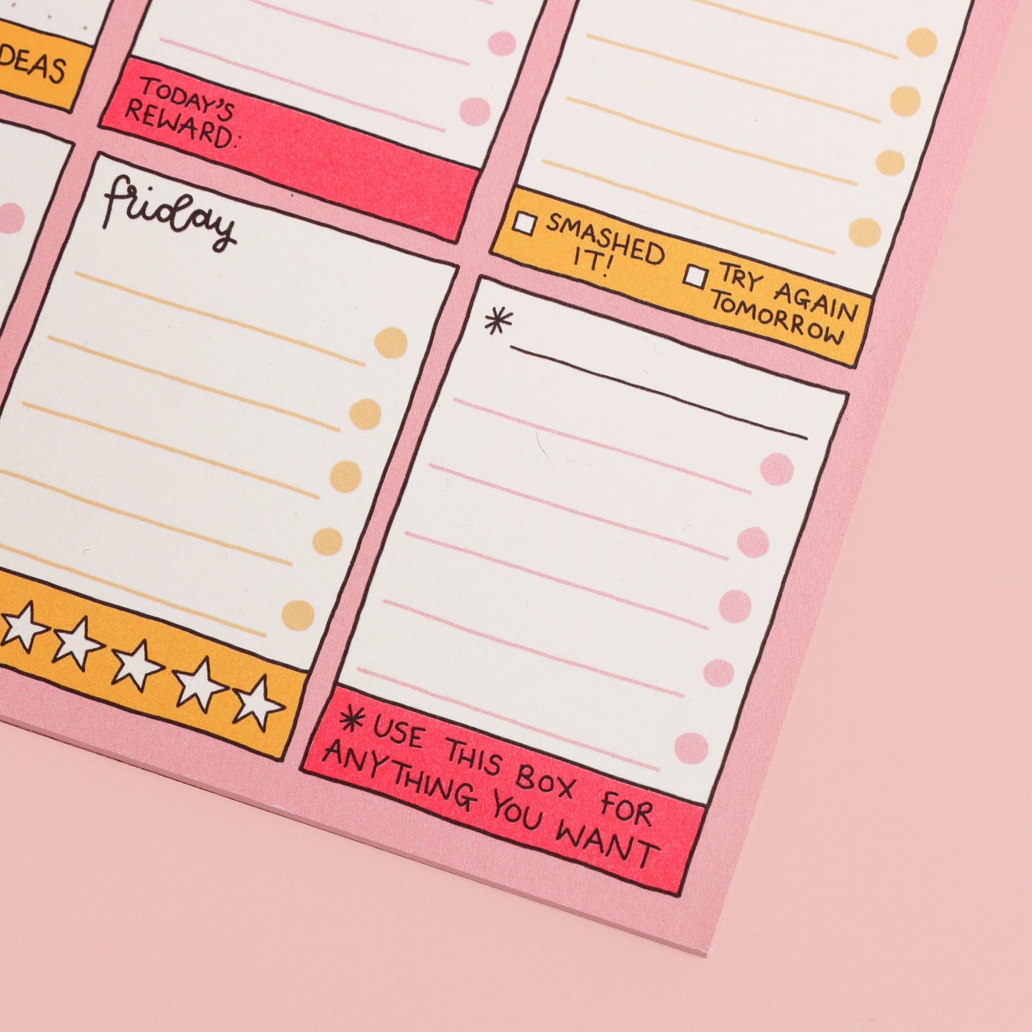 SECONDS - A5 Notepad - Weekly Planner - Let's Get Busy