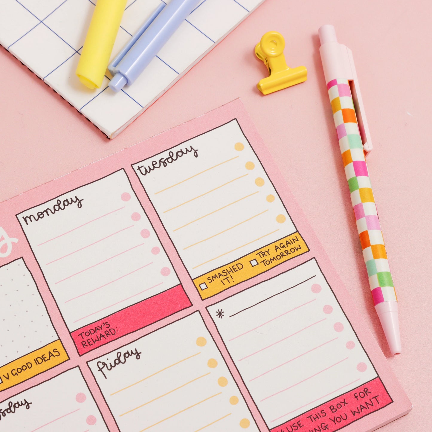 SECONDS - A5 Notepad - Weekly Planner - Let's Get Busy