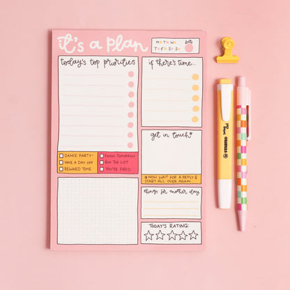 A5 Notepad - Daily Planner - It's A Plan