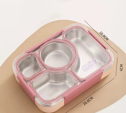 Stainless Steel Bento Lunch Box for Kids - 4 compartments
