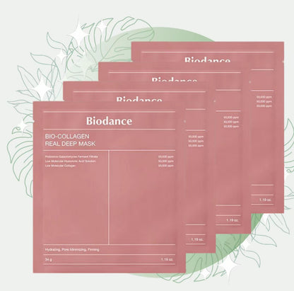 Biodance Bio-Collagen Real Deep Mask - Pack of 4, Skincare