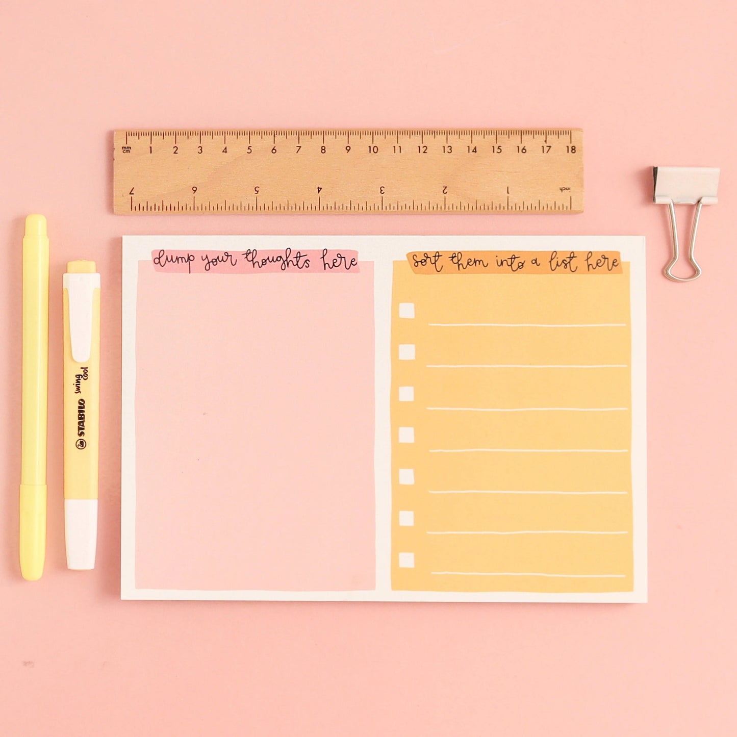 A5 Notepad - Organise Your Thoughts
