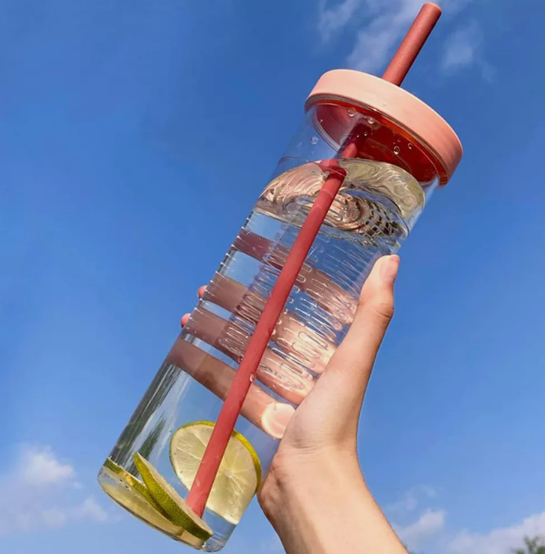 Fruit infuser water bottle