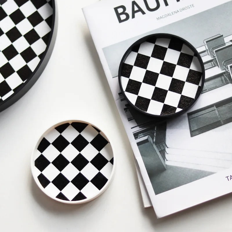 Nordic Ins Black and White Tea Coaster