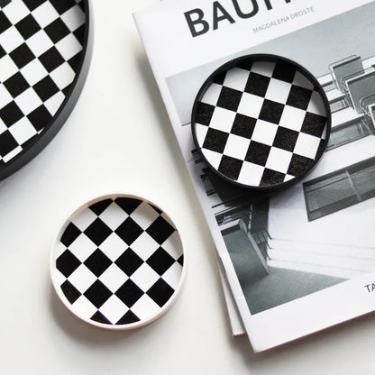 Nordic Ins Black and White Tea Coaster
