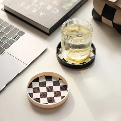 Nordic Ins Black and White Tea Coaster