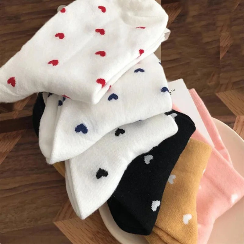 Heart Pattern Socks for Women