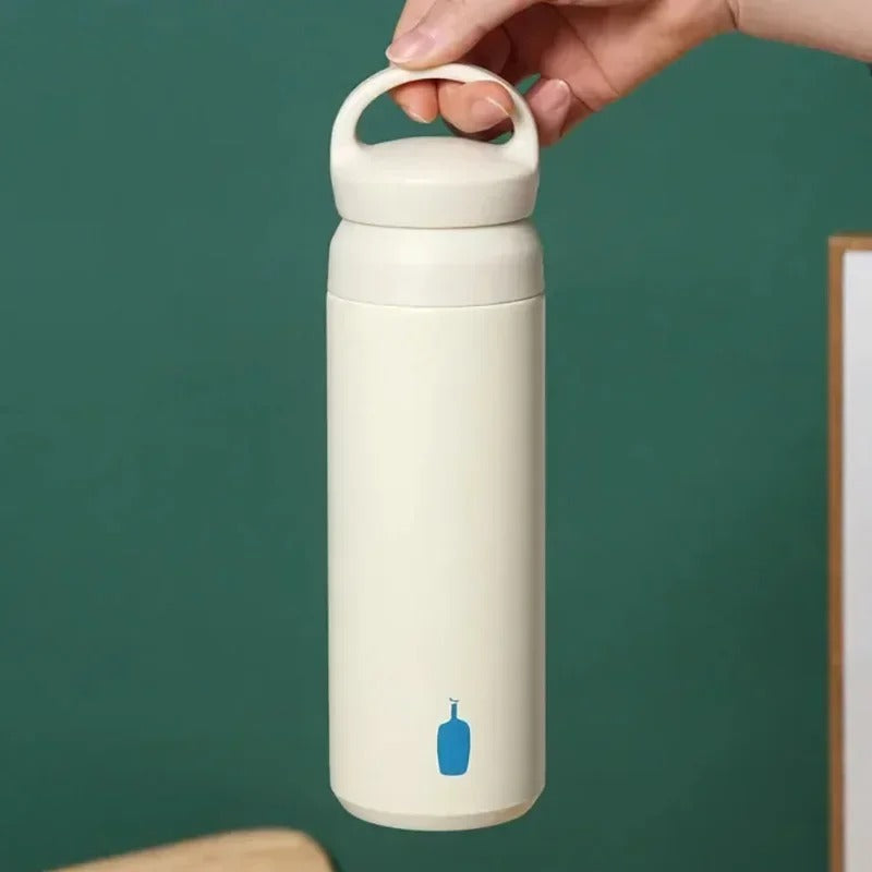 Blue Bottle Day-off Tumbler | White Stainless Steel Insulated Water Bottle