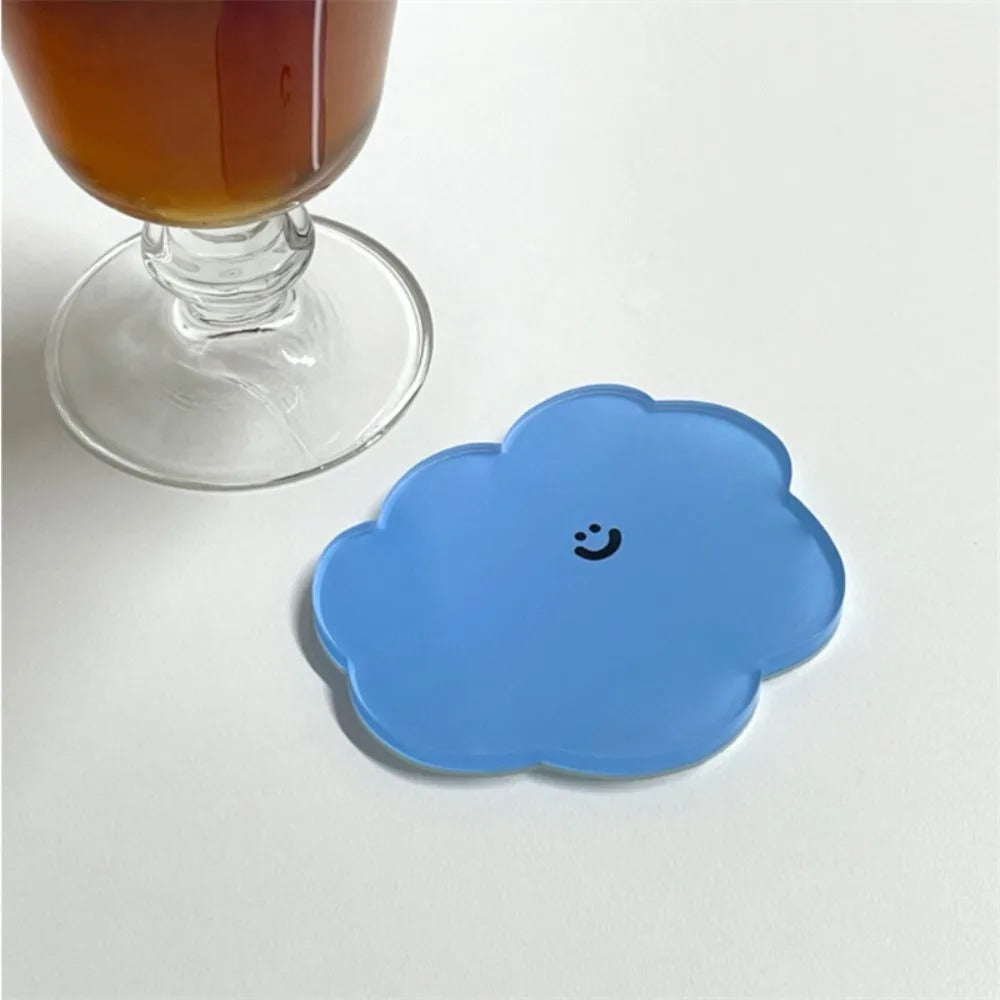 Cute Smiley Cartoon Acrylic Coasters