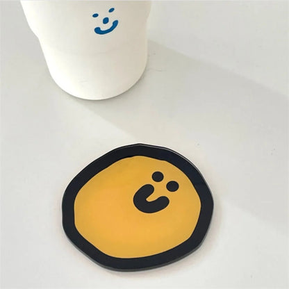 Cute Smiley Cartoon Acrylic Coasters