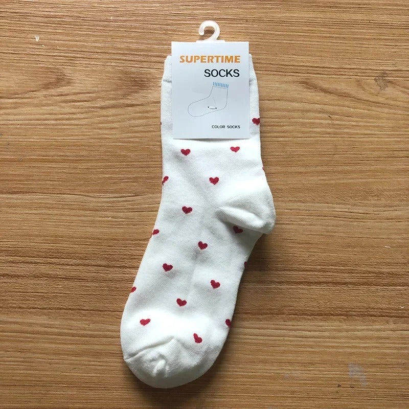 Heart Pattern Socks for Women