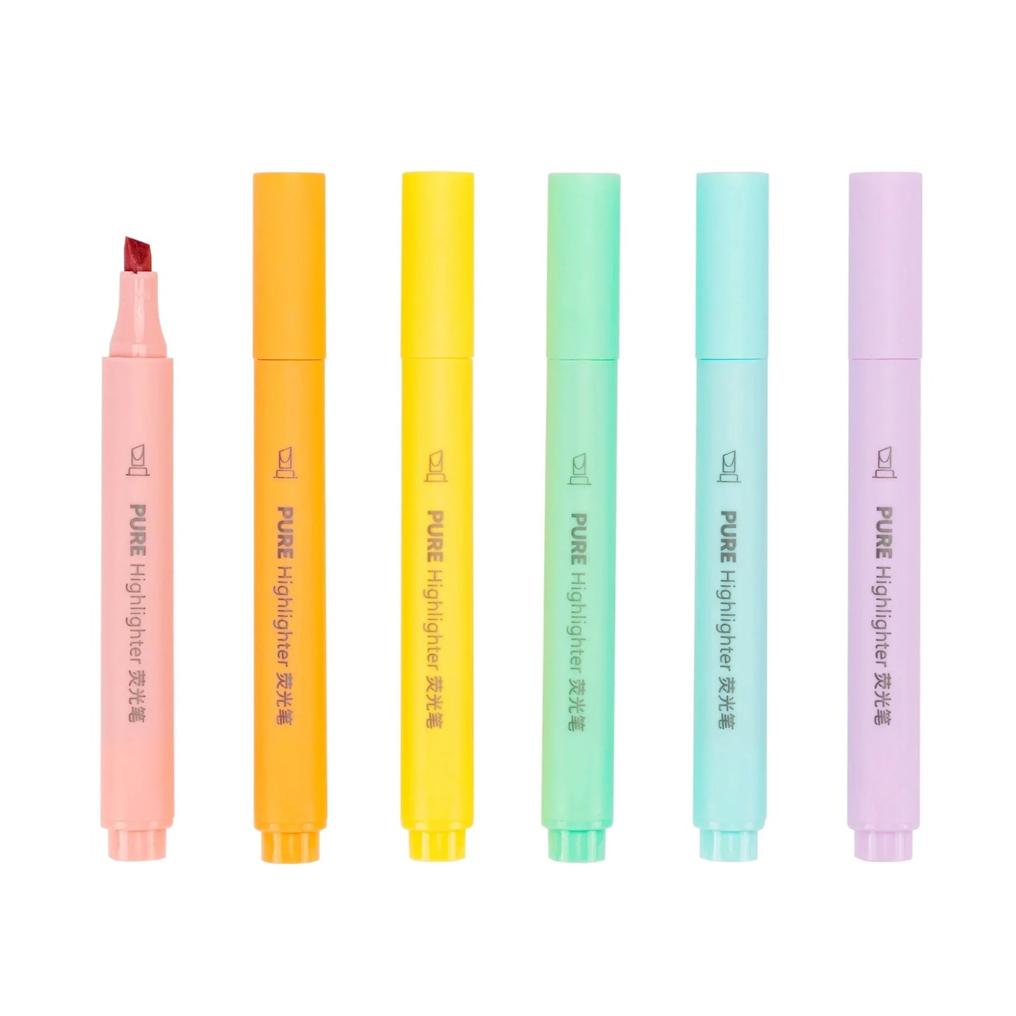6Pcs Pastel Colour Macaron Highlighter Pens