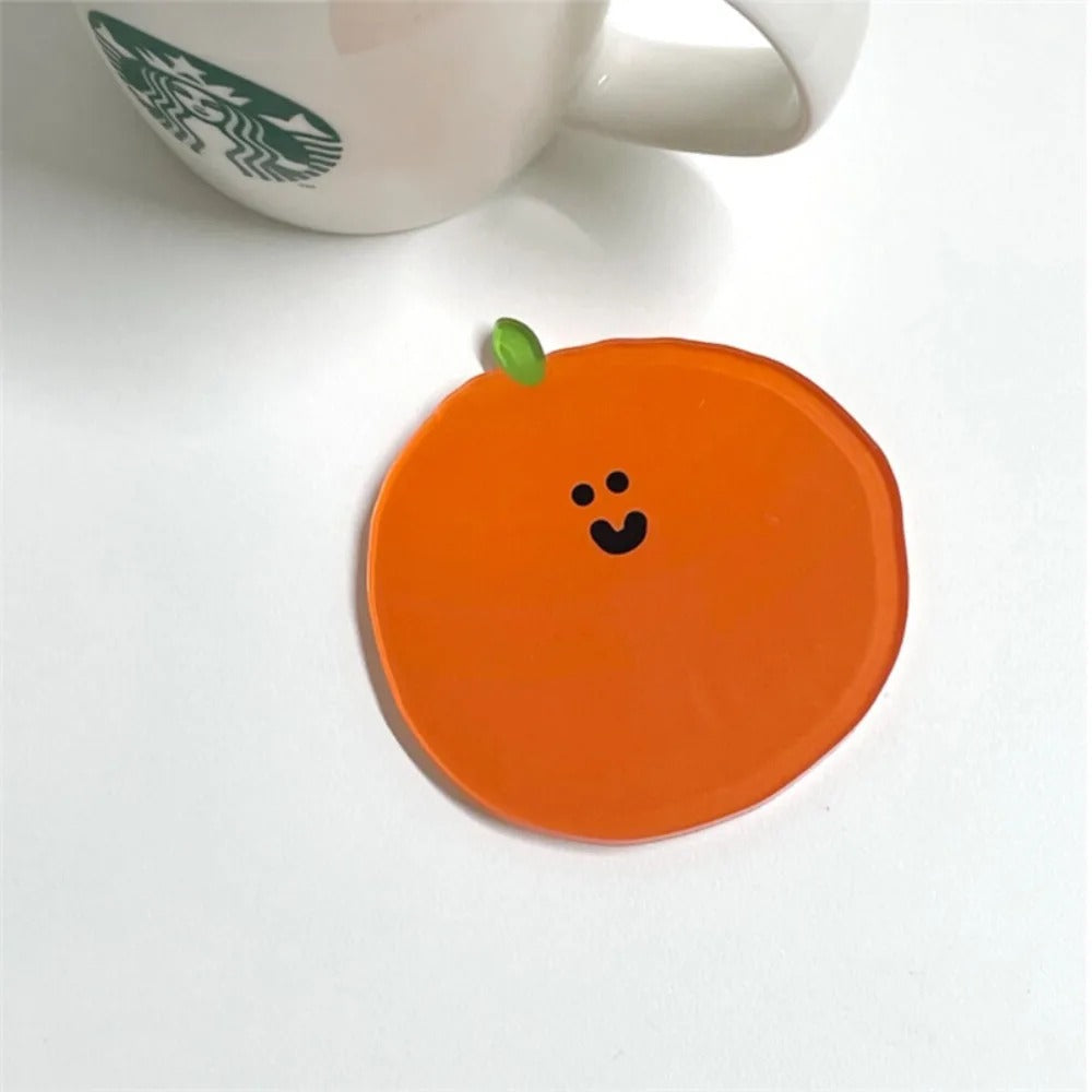 Cute Smiley Cartoon Acrylic Coasters