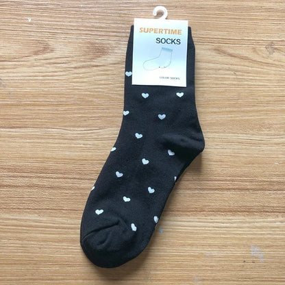 Heart Pattern Socks for Women