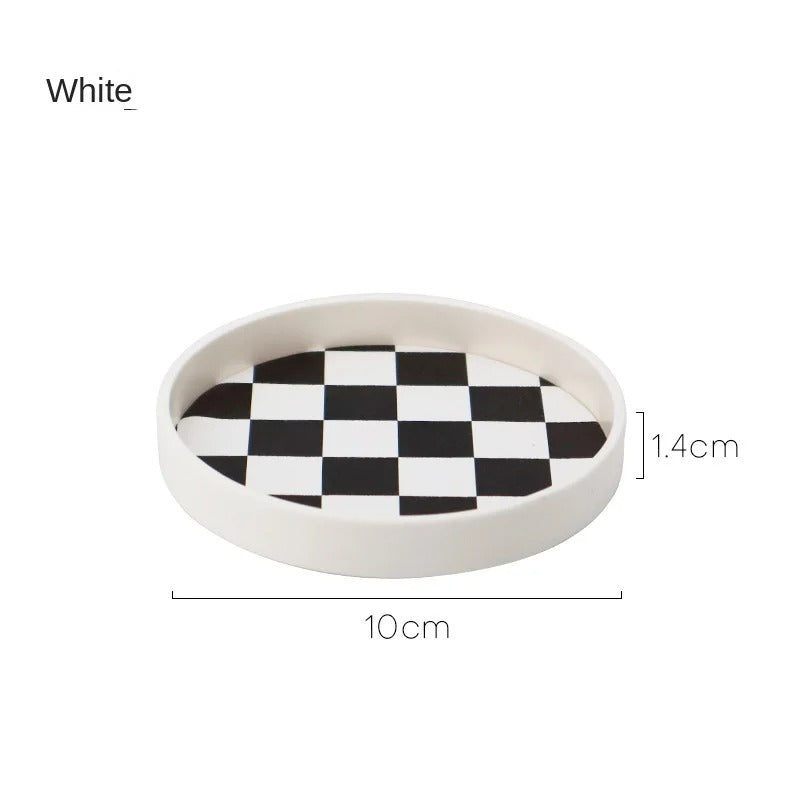 Nordic Ins Black and White Tea Coaster