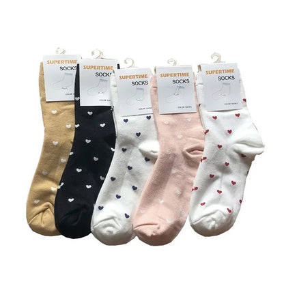 Heart Pattern Socks for Women