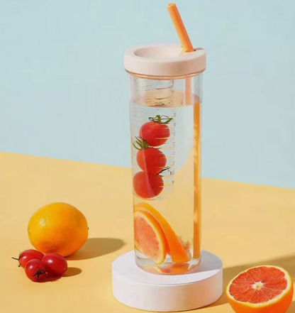 Fruit infuser water bottle